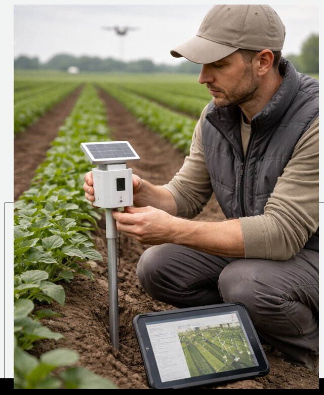 IoT мониторинг сельскохозяйственных полей и контроля в Камне-на-Оби