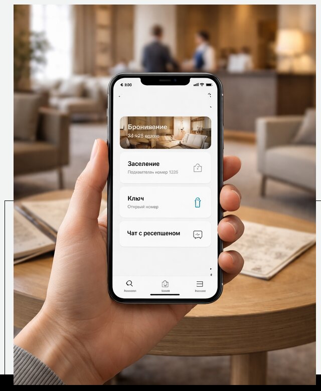 Мобильное приложение для гостей отеля в Камне-на-Оби, управление сервисом